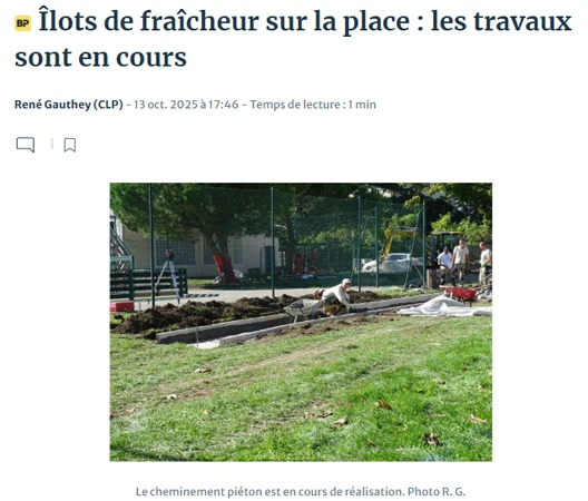 Revalorisation paysagère et îlots de fraîcheur