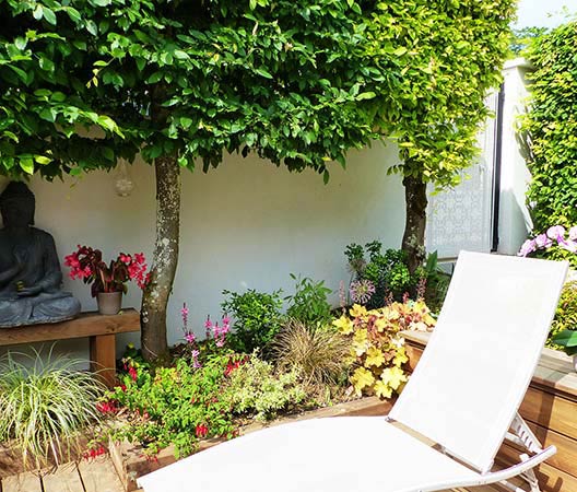 jardin avec terrasse en bois, photo 12