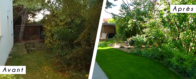 Jardin avant et après 3