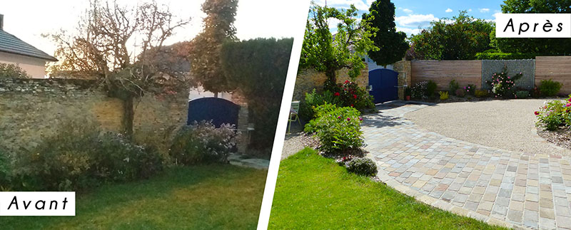 Jardin avant et après 4