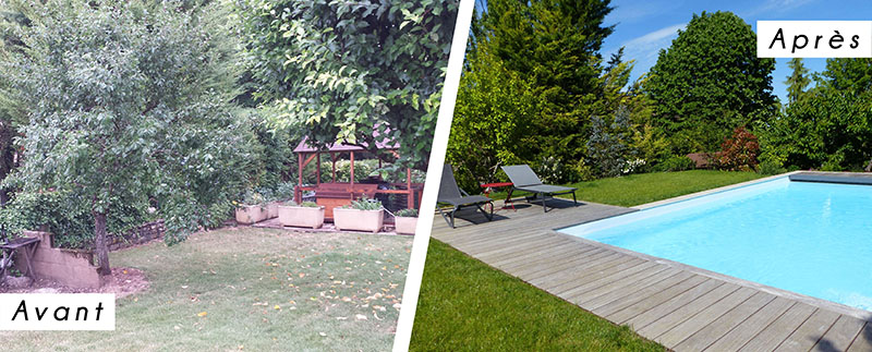 Jardin avant et après 1