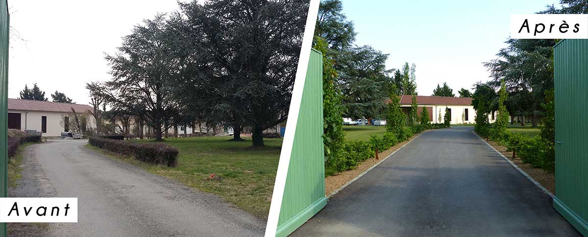 Jardin avant et après 1
