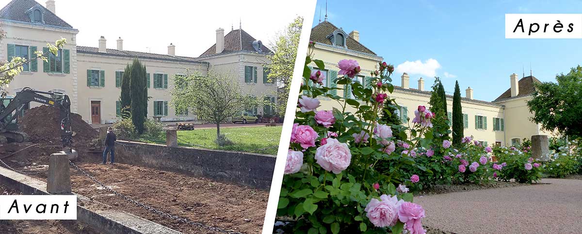 Jardin avant et après 2