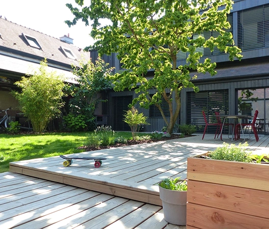 Terrasse en bois à Dijon