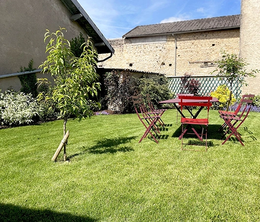 jardin engazonné