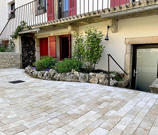 pavés beige
